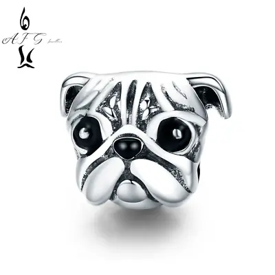 Genuine Sterling Silver S925 AFG Charm Bead Pet Dog Pendant Puppy Animal Friends • £19.99