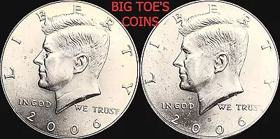 2006 P&d Nifc Kennedy Half Dollars Very Beautiful Coins Fast Shipping • $2.79