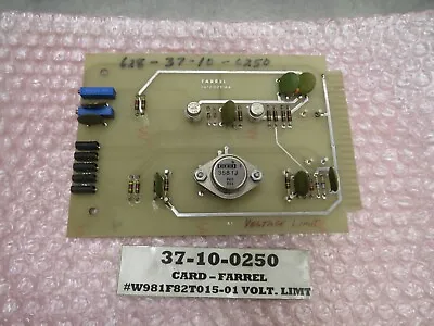 Ferral 047C00216A Voltage Limit Board W981F82T015-01 • $399.99