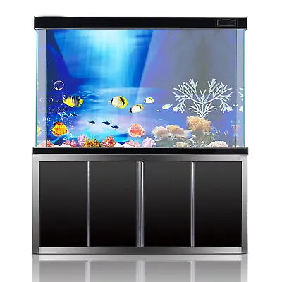 Bright Color Fish Tank Backdrop Colorful Aquarium Vibrant 3d Background Poster • $21.67