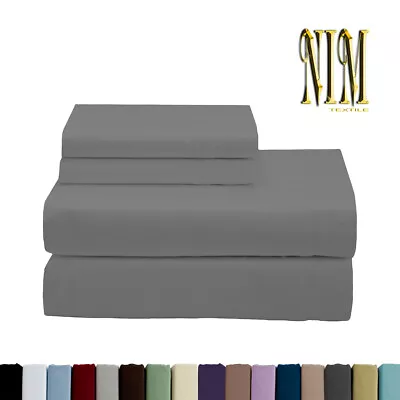 $30.50 • Buy NEW Luxury Bedding 4pc SHEET SET Double Queen King Super King 40cm Deep Pocket