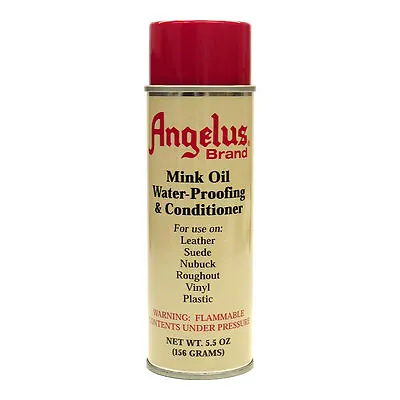 Angelus Mink Oil Waterproof Conditioner Suede Leather Aerosol Spray 5.5 Oz. • $12.09