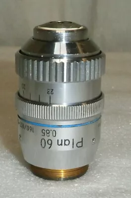 Nikon Plan 60X 0.85 160/0.11-0.23 Microscope Objective A0494 • $200