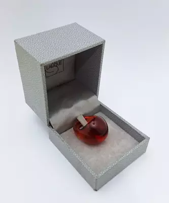 Lalique Ring In Amber Colored Art Glass 1980s With Original Box • £140.61