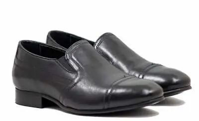 Venettini Boys Dress Black Slip On Shoes 40-Lucas • $79