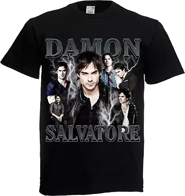 Damon Salvatore Vampire Diaries T Shirt Kids Adults Unisex • £14.99