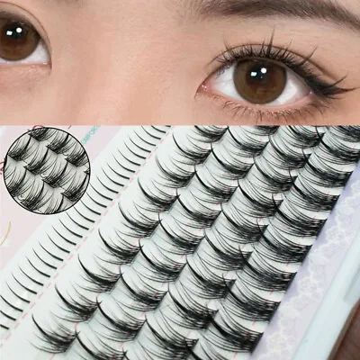 £4.99 • Buy Segmented Individual Cluster Natural Long Eye Lashes Fake False Eyelashes Soft