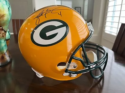 Brett Favre Signed Riddell Full Size Replica Helmet Green Bay Packers Pristine • $249