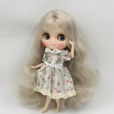 8  Middle Blythe Factory Doll 20 Joints Body Silver Grey Hair Transparent Skin • $71.19