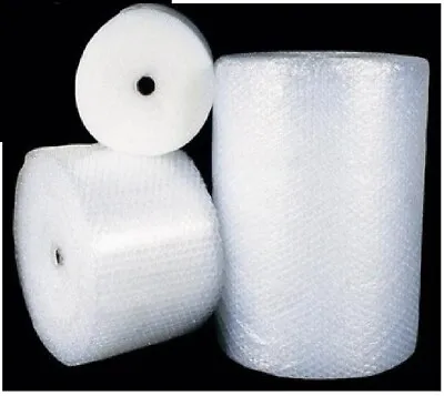 BUBBLE ROLLS WRAP SMALL & LARGE BUBBLE CHEAPEST 300 500 750mm 50m / 100m • £7.70