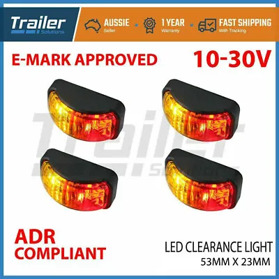 $26.95 • Buy Led Clearance Lights Side Marker Lamp Red Amber Trailer Truck Caravan Multi Volt