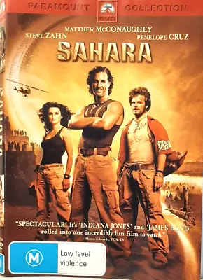 SAHARA - Matthew McConaughey Penélope Cruz Steve Zahn - DVD • $5.50