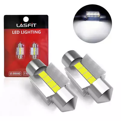 LASFIT 31MM Festoon DE3175 LED Interior Map Light Bulb 6000K White DE3425 DE3021 • $14.99