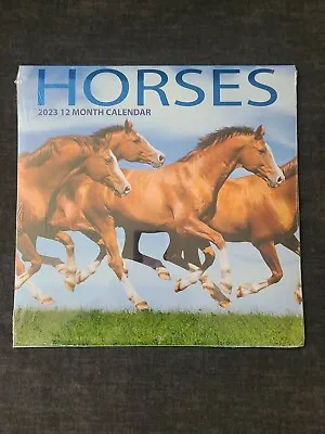 $11.48 • Buy Horses 2023 12-Month Calendar 12 Hx12 W New Sealed