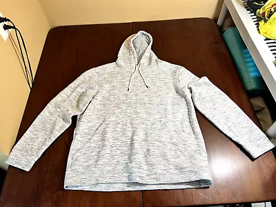 NEW NWOT MARC ANTHONY Mens Light Gray Slim Fit Ribbed Hoodie XXL (2XL) • $14.99