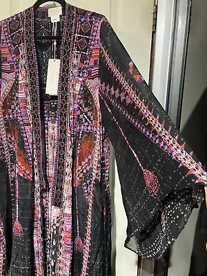 Camilla Franks Kaftans Kimono Jacket Duster With Long Overlayer O/S NWT • $299.99