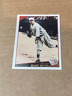 2009 Topps Update UH330 Babe Ruth Gold SP  Variation Boston Red Sox Pitching • $11.50