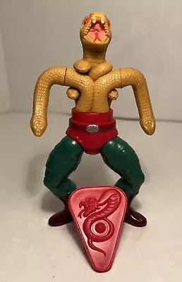 Vintage 1985 Masters Of The Universe MOTU King Hiss Snake He-Man Figure W Shield • $14.99
