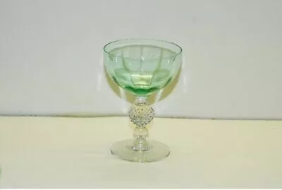 Morgantown Golf Ball Light Green Liquor Cocktail Stem • $19