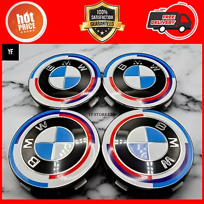 Set Of 4 B M W Wheel Centre Caps 68mm For 1 3 5 7 Series X5 X6 M3 Z4 E36 E46. • $21.28