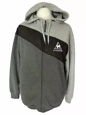 Le Coq Sportif Grey Zip Hoodie Jacket With Pockets Med VGC • £15.99