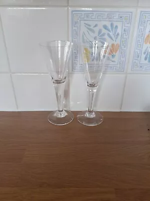 2 X Dartington FT115 Sharon WIne Glass/Crystal Glasses 19cm Tall • £18