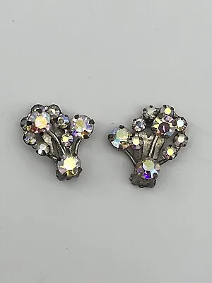 Vintage Austrian Crystal Earrings AB Crystals • $9.99