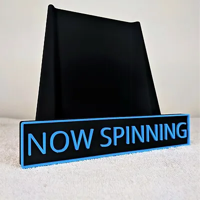 Now Spinning Vinyl Record Stand - Pick Your Colors! - All Cover Sizes+Wall Mount • $20