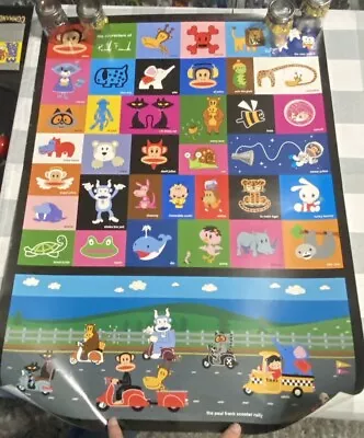 PAUL FRANK ART PRINT POSTER- All Characters With Shipping Tube. • $32.78