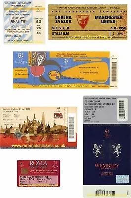 Reproduction MANCHESTER UTD 1958-2017 European Uefa Super Cup Final Ticket [RMT] • £1.50