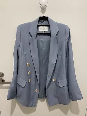 Viktoria And Woods Philosophy Double Breasted Light Blue Blazer Size 00 • $96