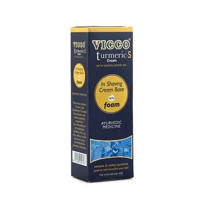 VICCO TURMERIC-S IN Shaving Cream Base With Foam 3 X 70gm Free Shipping By VICCO • $23.33