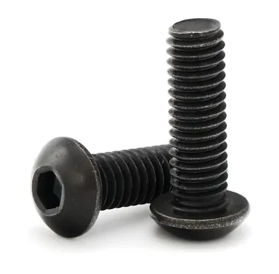 5/16 -18 Black Oxide Stainless Steel Button Head Socket Cap Screws - All Length • $31.55