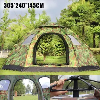 5-8 Person Instant Camping Tent Auto Pop Up Family Hiking Dome Hiking Shelter • $219.99