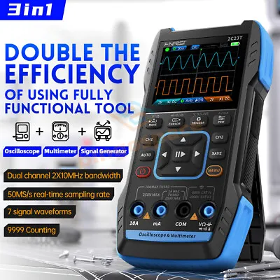 2C23T 2CH Handheld Digital Oscilloscope Multimeter + Function Signal Generator. • $105.99