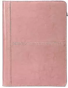  Leather Portfolio With 3 Ring Binder Vegan Leather Padfolio Regular Pink • $98.37