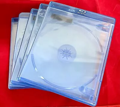 Pack Of ( 5 ) Blu-Ray Standard Empty Replacement Cases - Holds 2 Discs • $8.45