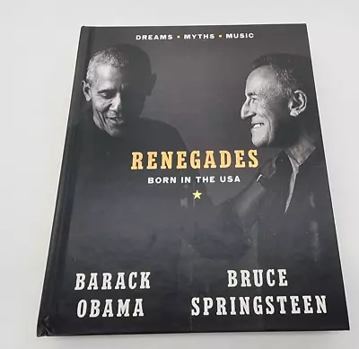 BRUCE SPRINGSTEEN RENEGADES BOOK - AUTOGRAPHED - MAKE's An AWESOME HUGE CUT • $419.95