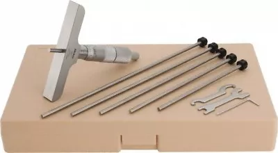 Mitutoyo 0 To 6  Range 6 Rod Satin Chrome Finish Mechanical Depth Micromete... • $219.20