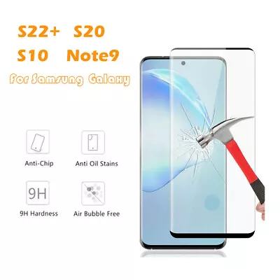 Screen Protector Tempered Glass Film NEW For Samsung Galaxy S22+ S20 S10 Note9 • $2.99