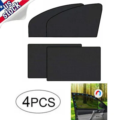 4x Car Side Window Sun Shade Magnetic Heat Insulated Mesh UV Protection Cover U* • $11.68