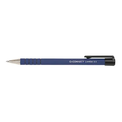 Q-connect Lambda Ball Point Pen // Box Of 12 // Blue Ink // Kf00673 • £15.07