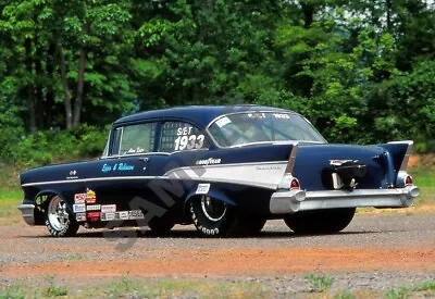 1957 Chevrolet 57 Chevy Dragster Drag Racing 13x19 Poster Photo 470 • $14.90