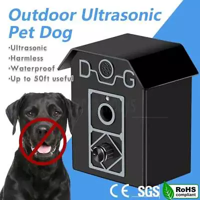 Outdoor Ultrasonic Pet Dog Stop Barking Annoying Anti Bark Control System Device • $27.99