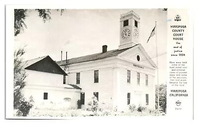 RPPC Mariposa County Courthouse Mariposa CA Real Photo Postcard *6V(2)3 • $4.50