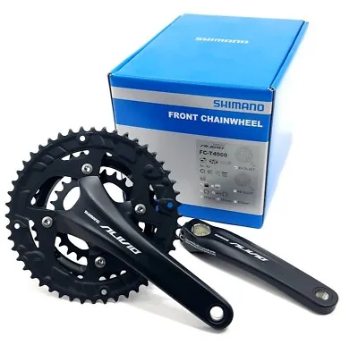 Shimano Alivio FC-T4060 Crankset 170mm 9-Spd 48/36/26t 104/64 BCD BLK • $59.85