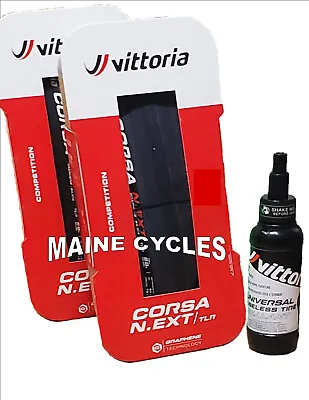 Vittoria Corsa N.EXT TLR Tubeless Ready With FREE SEALANT OPTION / All Sizes • $124.10