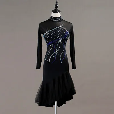 2024 Ballroom Latin Rumba Cha-cha Dance Competition Dance Dress 139 • £56.40