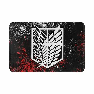 Attack On Titan Bath Mat Wings Of Freedom Doormat Kitchen Carpet Entrance Rug • $8.79