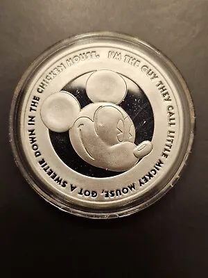 2003 Disney 75 Years Mickey Mouse Proof .999 1 Oz Silver Round 2000 Made W/coa • $69.75